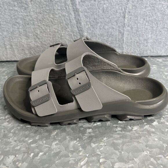 Birkenstock Unisex Mogami Terra Stealth 2-strap Slide Sandals Gray 42 EU M9/W11 - Picture 1 of 11